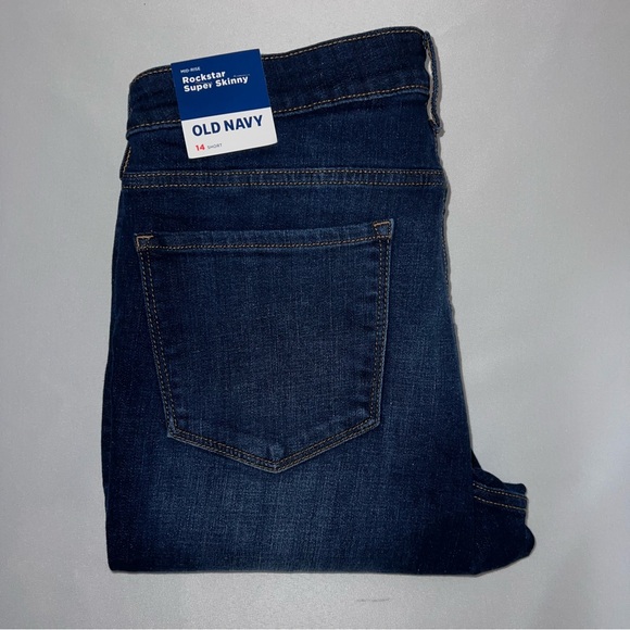 Old Navy Blue Skinny Jeans Classic Denim - Picture 3 of 11